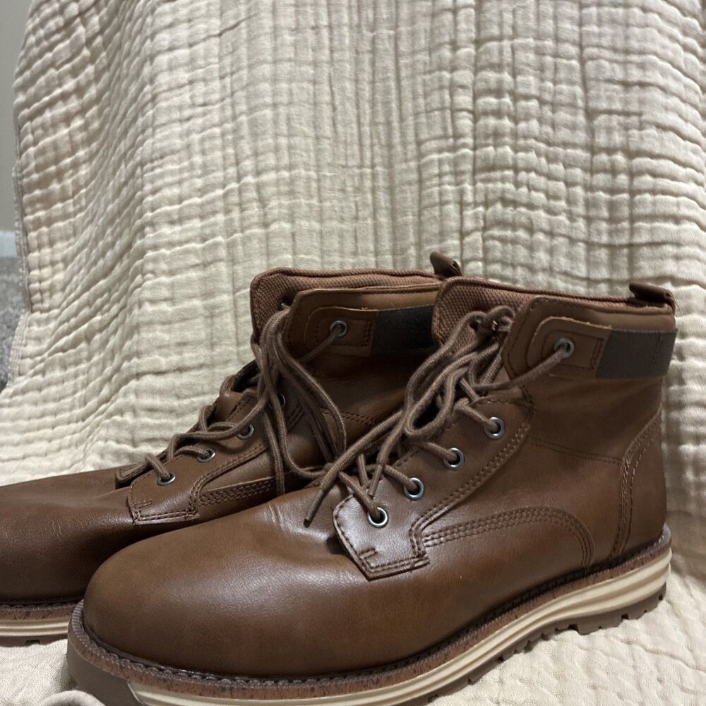 Sonoma Mens Size 12 Brown Leather Boots